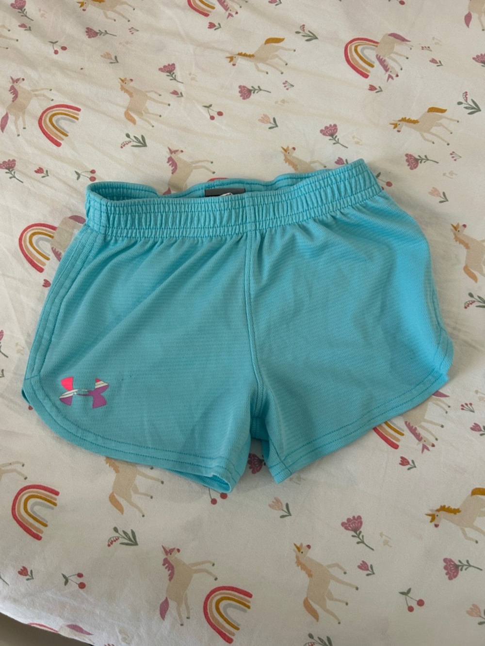 Under Armour toddler Athletic Shorts - Aqua Blue
